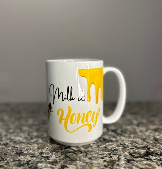 "Milk & Honey" Coffee Mug